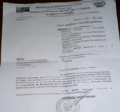 Le Ministre provincial Lwabandji suspend l’installation du Bourgmestre