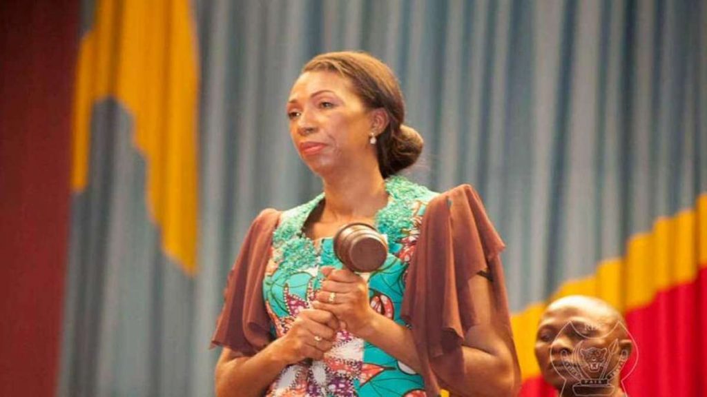 Jeanine Mabunda à la porte de Makala !