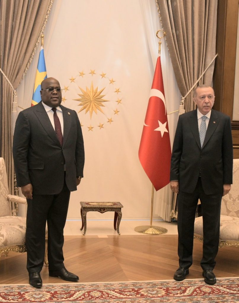 En visite officielle en Turquie, Félix Tshisekedi reçu en tête à tête par Tajjip Erdogan