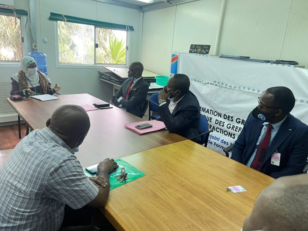 RDC: A Goma,  la délégation du ministère des Droits Humains reçu par Astou MBOW de BCNUDH et par Nicolas Manana Premier Président de la Cour d’appel de Nord Kivu