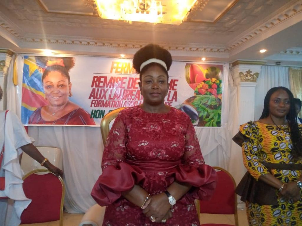 Collette Tshomba clôture la formation en agroalimentaire organisée par son ASBL Maman nde mobateli