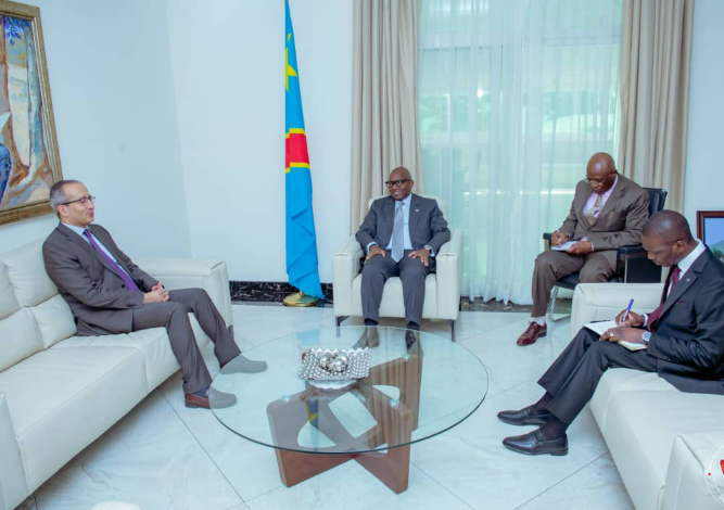 Des questions de coopération au menu des échanges entre Sama Lukonde et les Ambassadeurs d’Égypte et de Tunisie en RDC