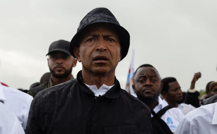 Congolese presidential candidate Moise Katumbi arrives for an election rally in Kitutu village within Mwenga territory of South Kivu province, Democratic Republic of the Congo November 24, 2023. REUTERS/Arlette Bashizi