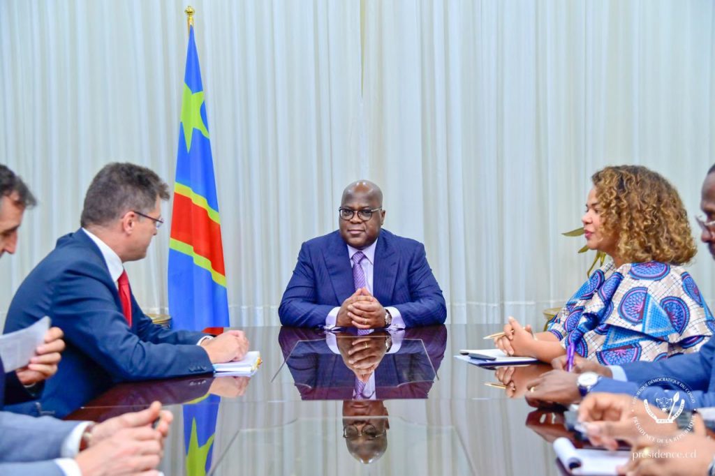 UE-RDC : Félix Tshisekedi échange avec Janez Lenarčič, Commissaire de l’UE autour de la situation de crise à l’Est du pays