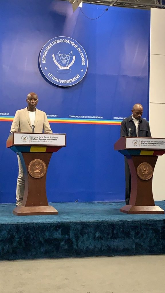 LE MINISTÈRE DE LA SANTÉ PUBLIQUE ET DE LA COMMUNICATION DRESSENT LE BILAN, APRÈS LE CARNAGE CAUSÉ PAR LE M23 À GOMA