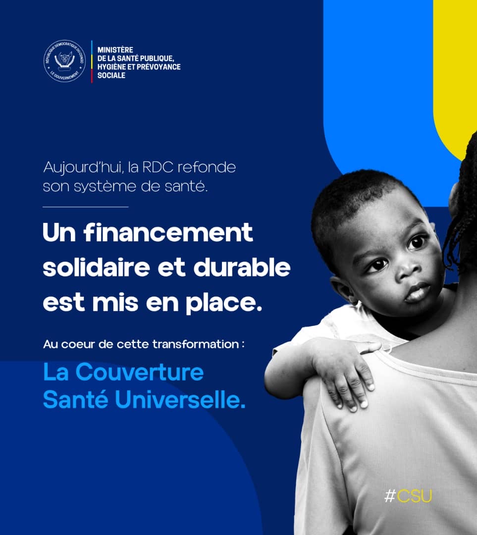 Couverture Santé Universelle : La RDC réforme son système de santé avec l’introduction d’une assurance maladie obligatoire