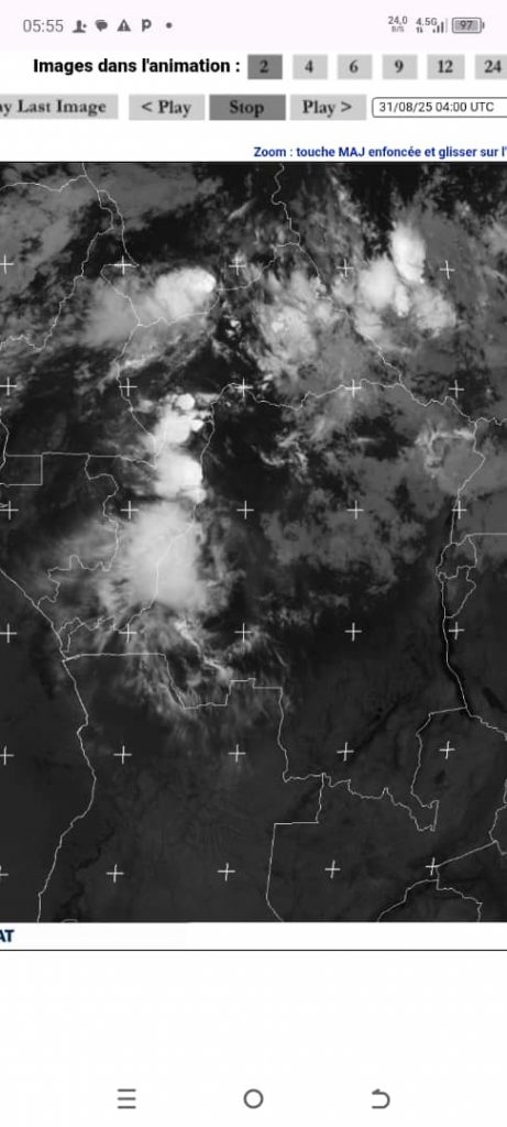 ALERTE MÉTÉO À KINSHASA : RISQUE DE PLUIES SUR LA CAPITALE