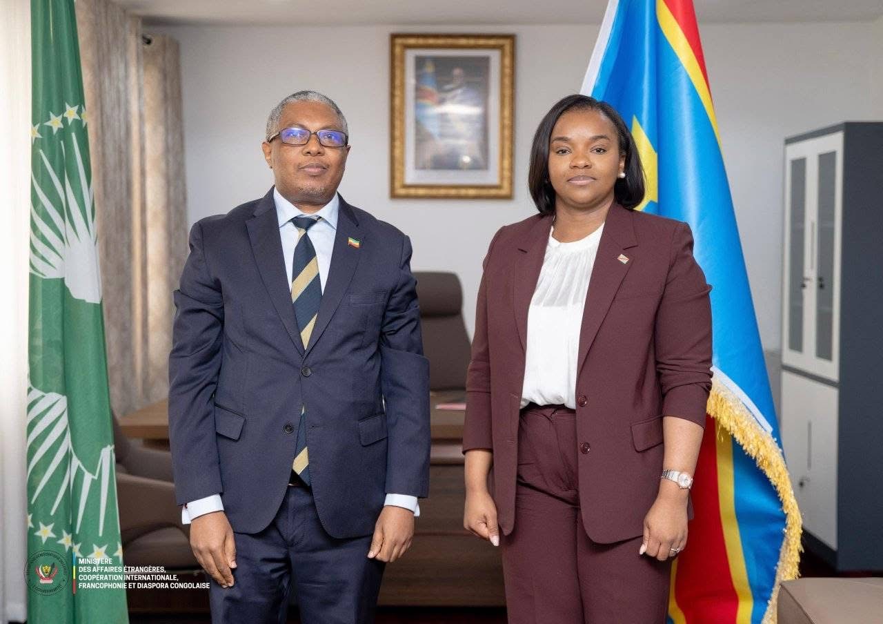 Affaires étrangères : la vice-ministre Noëlla Ayeganagato Nakwipone reçoit l’ambassadeur d’Éthiopie