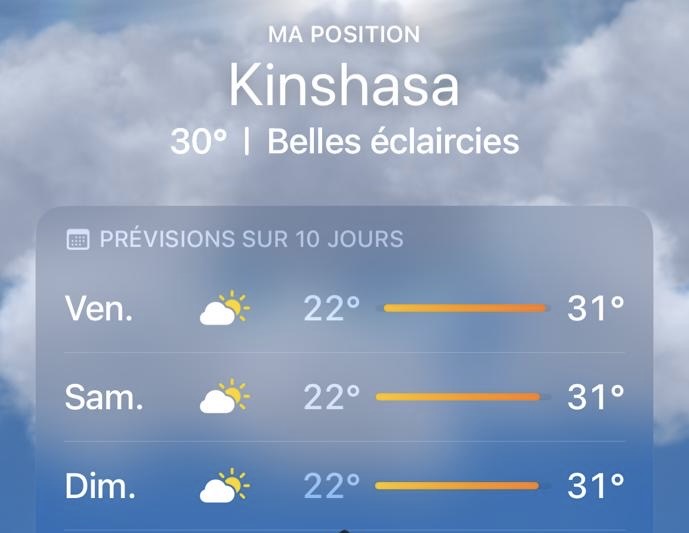 Kinshasa : les pluies s’annoncent, les Kinois alertés, les travaux menacés
