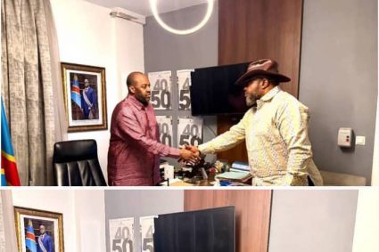 Sports en RDC : Porté à la tête de l’US Tshinkunku, le président Tony Kanku Shiku reçoit le soutien et l’accompagnement de l’Honorable Dénis Kambayi Cimbumbu