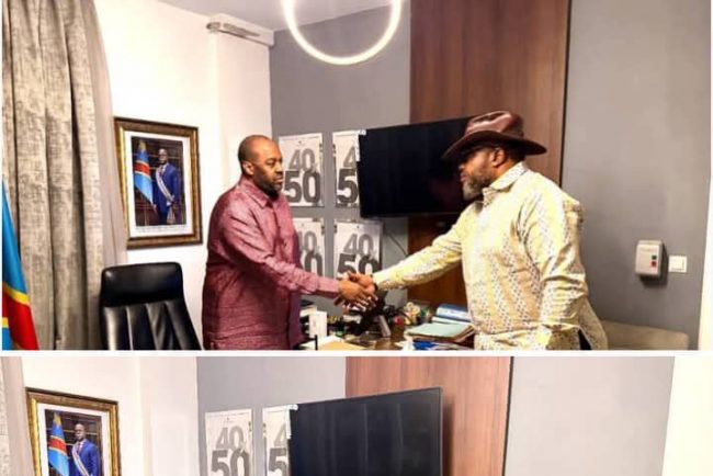 Sports en RDC : Porté à la tête de l’US Tshinkunku, le président Tony Kanku Shiku reçoit le soutien et l’accompagnement de l’Honorable Dénis Kambayi Cimbumbu