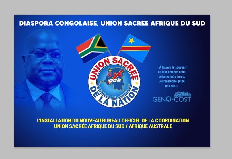 Union Sacrée Afrique du Sud : mobilisation patriotique autour du GENOCOST congolais