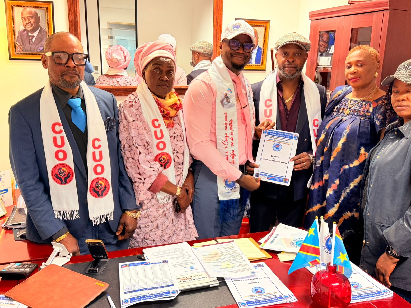 Afrique du Sud : Le regroupement COU adhère officiellement à la Charte de l’Union Sacrée