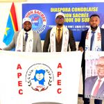 Rév. Thomas Kamwend, Président-Coordonnateur de l’Union sacrée Afrique du Sud, reçoit le parti APEC du ministre des mines, Mr. Louis Watum Kabamba pour signer la Charte et renouveler son engagement envers le Chef de l’État