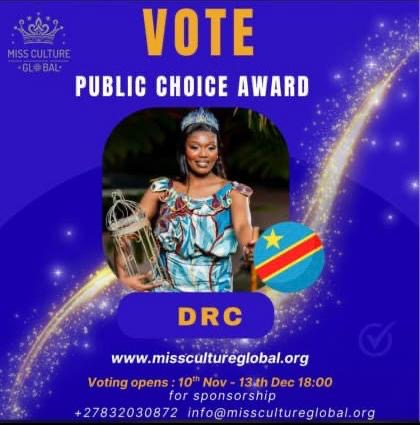 Miss Univers RDC 2025 : Tous unis derrière Dorcas Dienda ! Votez maintenant pour faire briller le Congo !