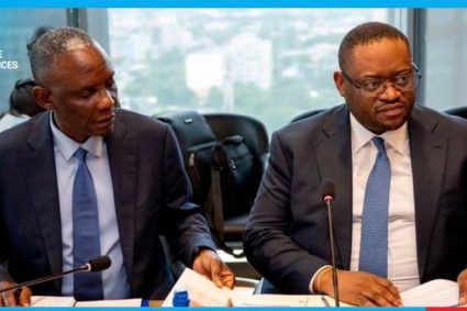 Réhabilitation des routes à Kinshasa : John Banza Lunda et Doudou Fwamba Likonde évaluent les chantiers lancés en urgence après les pluies du 04 avril