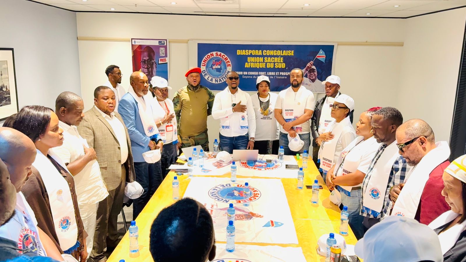 RDC : l’Union Sacrée de la Nation – Section Afrique du Sud réaffirme son soutien indéfectible au Président Félix Tshisekedi et aux FARDC
