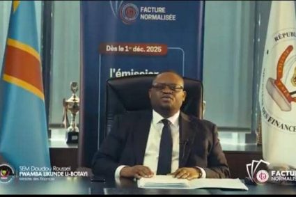Facture normalisée : Entrée en vigueur de l’obligation dès ce 1ᵉʳ décembre 2025 en RDC