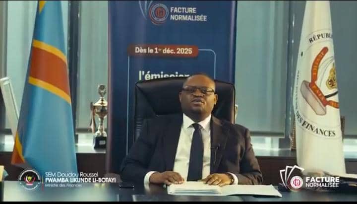 Facture normalisée : Entrée en vigueur de l’obligation dès ce 1ᵉʳ décembre 2025 en RDC