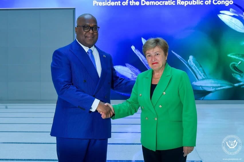 Washington : Félix Tshisekedi s’entretient avec la Directrice générale du FMI sur les avancées économiques de la RDC