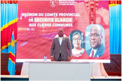 A l’approche des fêtes, le VPM Jacquemain Shabani sonne la mobilisation générale pour la sécurité