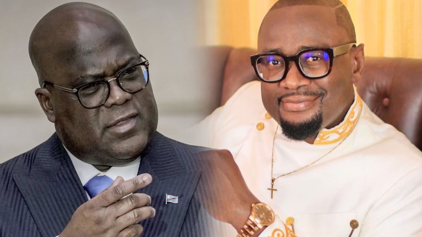 Le secrétaire exécutif de l’union sacrée section Afrique du Sud, le pasteur Thomas Kamwend présente ses meilleurs vœux au Président Félix Tshisekedi