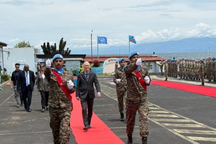 Goma : en mission dans l’Est de la RDC, James Swan réaffirme l’engagement de la MONUSCO en faveur du cessez-le-feu et de la protection des civils