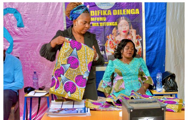 Kasaï : La coordonnatrice de la fondation René Bazin Kalemba clôture le mois de Mars dédié à la femme à Tshikapa.