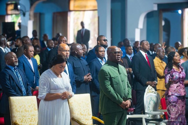 Culte d’Action de Grâce à Kinshasa : la notabilité du Kwilu honorée aux côtés du Président Félix Tshisekedi