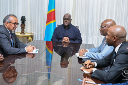 Ebola : Félix Tshisekedi échange avec le directeur général de l’OMS sur la riposte à la souche Bundibugyo