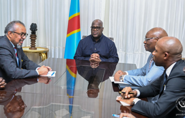 Ebola : Félix Tshisekedi échange avec le directeur général de l’OMS sur la riposte à la souche Bundibugyo