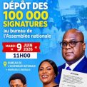 Révision constitutionnelle en RDC : Mardochée Nsele Minga annonce le dépôt de 100 000 signatures à l’Assemblée nationale