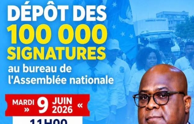 Révision constitutionnelle en RDC : Mardochée Nsele Minga annonce le dépôt de 100 000 signatures à l’Assemblée nationale