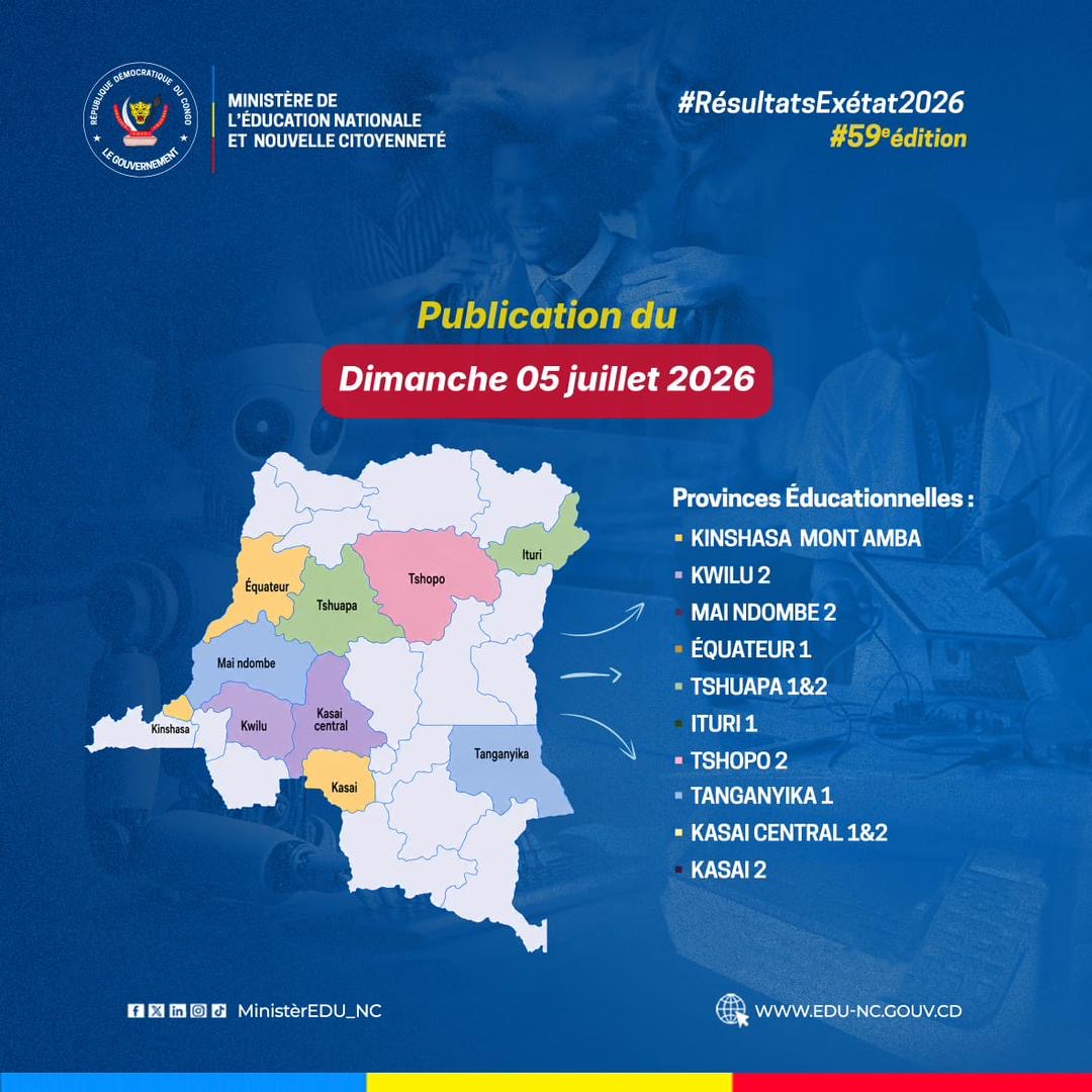 EXÉTAT 2026 : LA COURSE AU MEILLEUR LAURÉAT S’ACHÈVE À KINSHASA