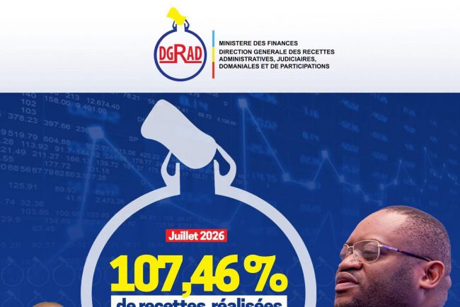 RDC : la DGRAD dépasse ses prévisions budgétaires et franchit un cap dans la mobilisation des recettes non fiscales