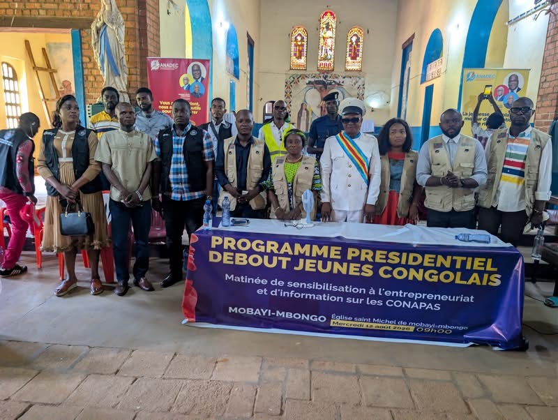 Mobayi-Mbongo : l’ANADEC mobilise plus de 1 200 jeunes autour de l’entrepreneuriat et du CONAPAS