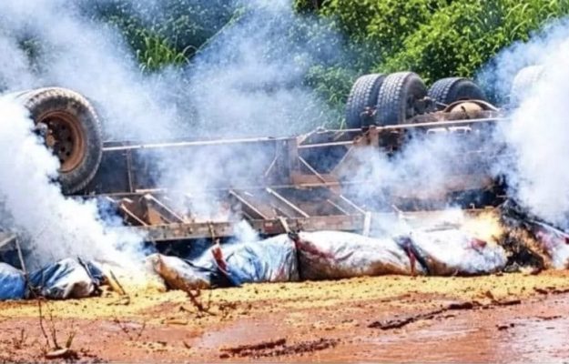 Faradje : après l’accident de Tanzi, Kibali clarifie la nature du produit transporté
