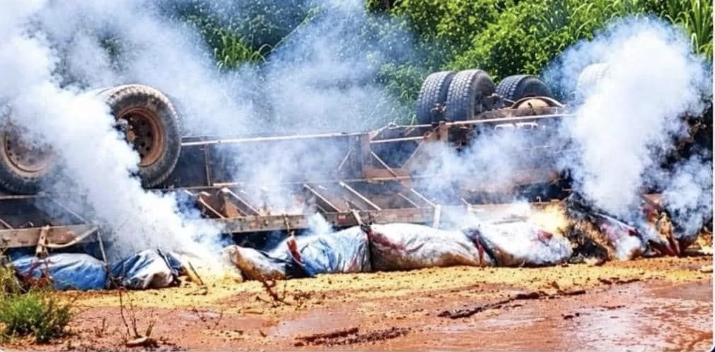 Faradje : après l’accident de Tanzi, Kibali clarifie la nature du produit transporté
