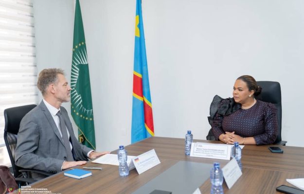 RDC–Allemagne : Thérèse Kayikwamba Wagner et Alexander Fierley échangent sur le renforcement de la coopération bilatérale et la situation humanitaire dans l’Est du pays